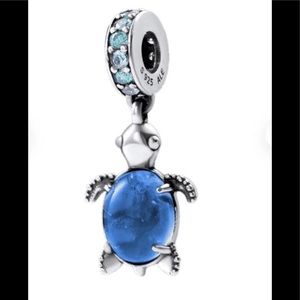 New Pandora Blue Sea Turtle Charm